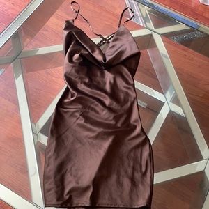 Mini dress open back